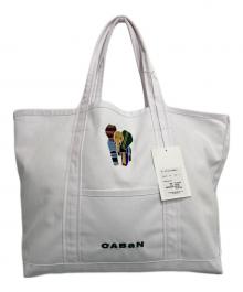 CABAN（キャバン）の古着「Elephant刺繍 プレイフルトートバッグ」｜ホワイト