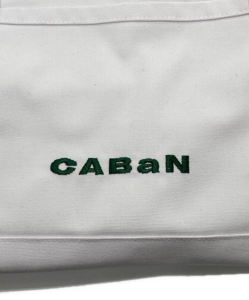 CABAN（キャバン）CABAN (キャバン) Elephant刺繍 プレイフルトートバッグ ホワイトの古着・服飾アイテム