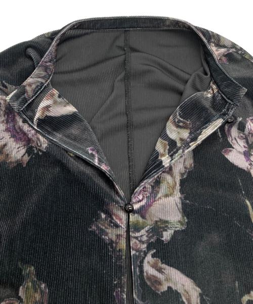 Ameri（アメリ）Ameri (アメリ) DRY FLOWER VELOUR DRESS ブラック×パープル サイズ:Mの古着・服飾アイテム