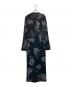 Ameri（アメリ）の古着「DRY FLOWER VELOUR DRESS」｜ブラック×パープル