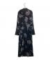 Ameri (アメリ) DRY FLOWER VELOUR DRESS ブラック×パープル サイズ:M：13000円