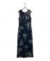 中古・古着 Ameri (アメリ) DRY FLOWER VELOUR DRESS ブラック×パープル サイズ:M：13000円