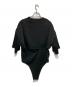 KANAKO SAKAI (カナコ サカイ) SATIN BODYSUIT ブラック サイズ:34 未使用品：5000円