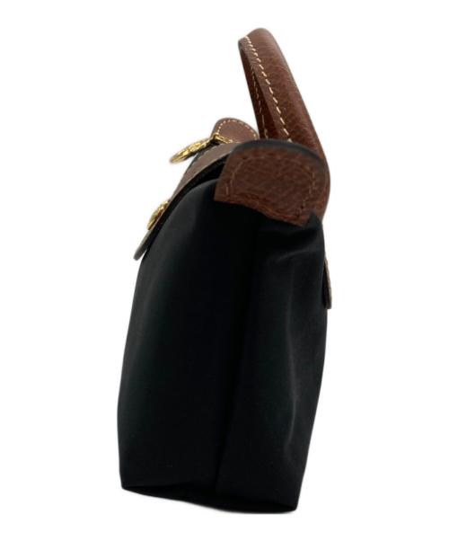 LONGCHAMP（ロンシャン）LONGCHAMP (ロンシャン) ル プリアージュ オリジナル ポーチ ブラック×ブラウン サイズ:-の古着・服飾アイテム