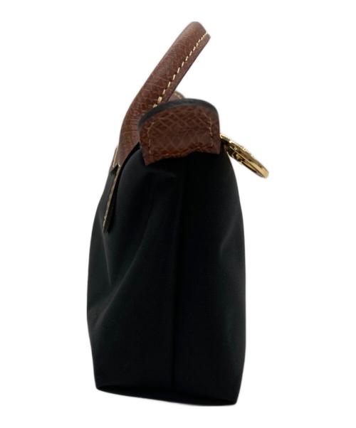 LONGCHAMP（ロンシャン）LONGCHAMP (ロンシャン) ル プリアージュ オリジナル ポーチ ブラック×ブラウン サイズ:-の古着・服飾アイテム
