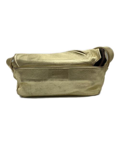 beautiful people（ビューティフルピープル）beautiful people (ビューティフルピープル) riders flap shoulder bag ゴールドの古着・服飾アイテム
