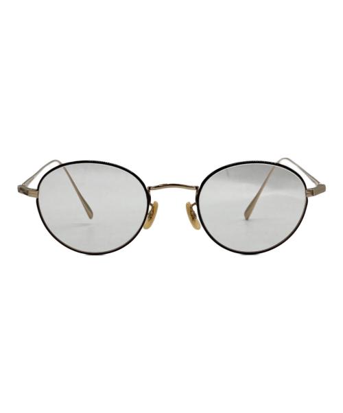 BJ Classic Collection（ビージェイクラッシックコレクション）BJ CLASSIC COLLECTION (ビージェイクラッシックコレクション) 伊達眼鏡 ブラック×ゴールド サイズ:47□21-152の古着・服飾アイテム