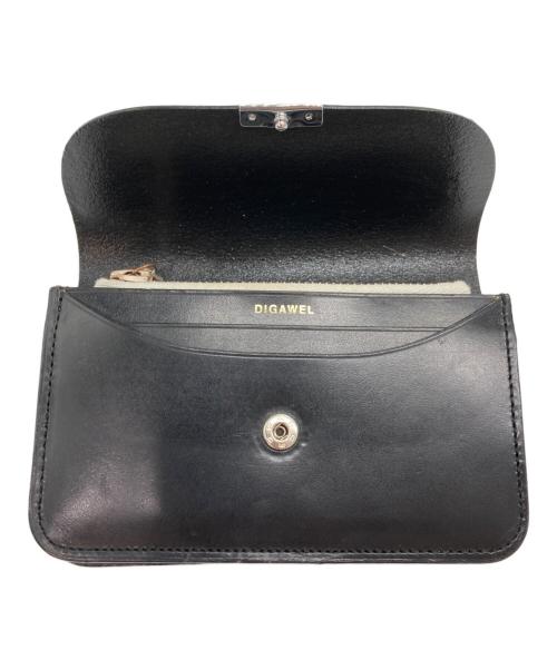 digawel（ディガウェル）digawel (ディガウェル) GARSON PURSE Bridle leather ブラックの古着・服飾アイテム