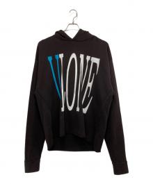 VLONE（ヴィーロン）の古着「スウェットプルパーカー」｜ブラウン