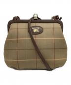 Burberry'sバーバリーズ）の古着「がま口ノバチェックショルダーバッグ」｜ベージュ