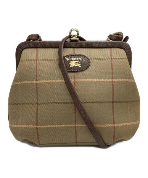 Burberry's（バーバリーズ）Burberry's (バーバリーズ) がま口ノバチェックショルダーバッグ ベージュの古着・服飾アイテム