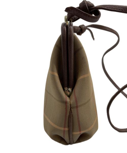 Burberry's（バーバリーズ）Burberry's (バーバリーズ) がま口ノバチェックショルダーバッグ ベージュの古着・服飾アイテム