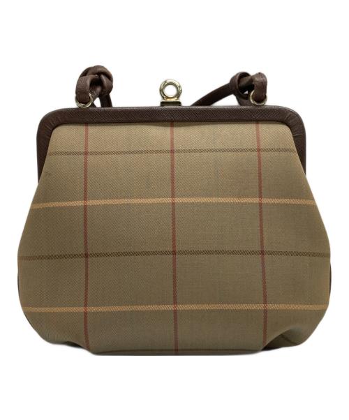 Burberry's（バーバリーズ）Burberry's (バーバリーズ) がま口ノバチェックショルダーバッグ ベージュの古着・服飾アイテム