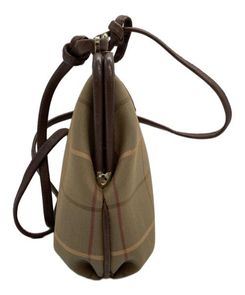 Burberry's（バーバリーズ）Burberry's (バーバリーズ) がま口ノバチェックショルダーバッグ ベージュの古着・服飾アイテム