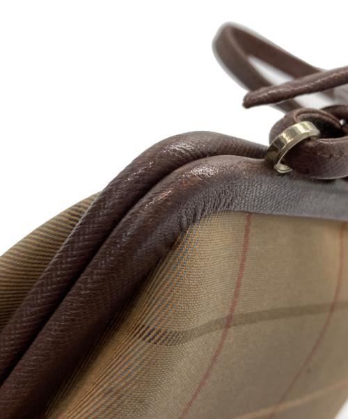 Burberry's（バーバリーズ）Burberry's (バーバリーズ) がま口ノバチェックショルダーバッグ ベージュの古着・服飾アイテム