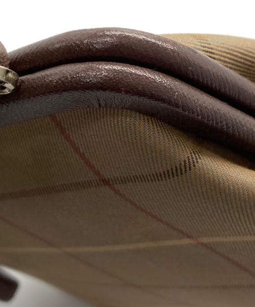 Burberry's（バーバリーズ）Burberry's (バーバリーズ) がま口ノバチェックショルダーバッグ ベージュの古着・服飾アイテム