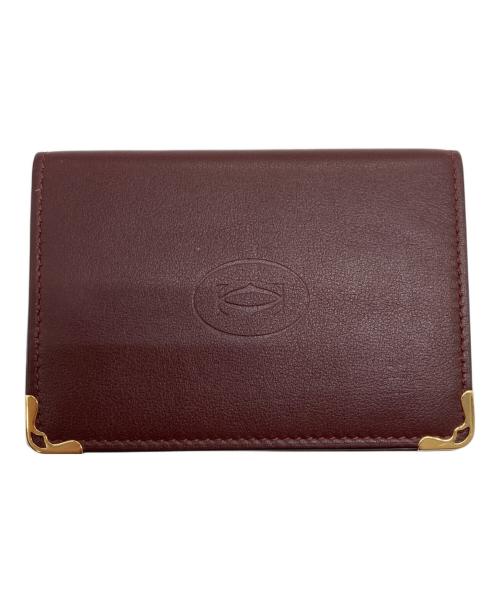 Cartier（カルティエ）Cartier (カルティエ) マストライン カードケース ボルドーの古着・服飾アイテム