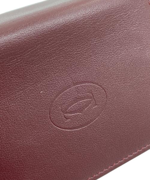 Cartier（カルティエ）Cartier (カルティエ) マストライン カードケース ボルドーの古着・服飾アイテム