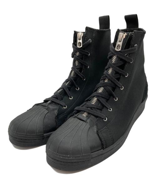 YOHJI YAMAMOTO（ヨウジヤマモト）YOHJI YAMAMOTO (ヨウジヤマモト) adidas (アディダス) YY ZIPPER STAR MID ブラック サイズ:26cmの古着・服飾アイテム