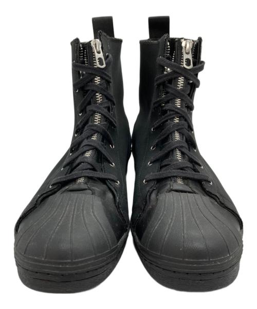 YOHJI YAMAMOTO（ヨウジヤマモト）YOHJI YAMAMOTO (ヨウジヤマモト) adidas (アディダス) YY ZIPPER STAR MID ブラック サイズ:26cmの古着・服飾アイテム