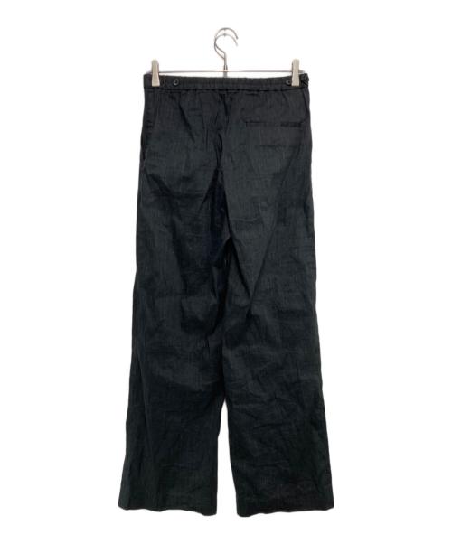 DES PRES（デ プレ）DES PRES (デ プレ) リネンナイロンストレッチ セミワイドパンツ グレー サイズ:SIZE 34の古着・服飾アイテム