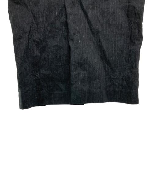 DES PRES（デ プレ）DES PRES (デ プレ) リネンナイロンストレッチ セミワイドパンツ グレー サイズ:SIZE 34の古着・服飾アイテム