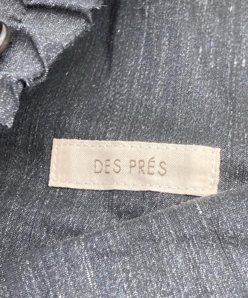 DES PRES（デ プレ）DES PRES (デ プレ) リネンナイロンストレッチ セミワイドパンツ グレー サイズ:SIZE 34の古着・服飾アイテム