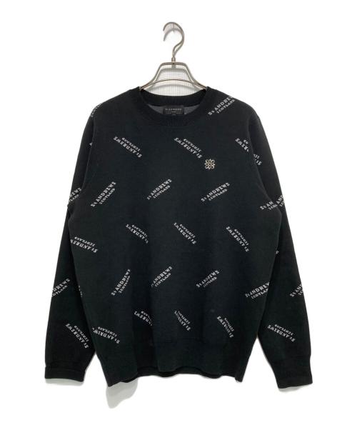 St ANDREWS（セントアンドリュース）St ANDREWS (セントアンドリュース) ロゴニット ブラック サイズ:Mの古着・服飾アイテム
