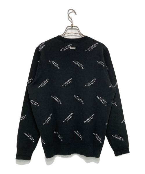 St ANDREWS（セントアンドリュース）St ANDREWS (セントアンドリュース) ロゴニット ブラック サイズ:Mの古着・服飾アイテム