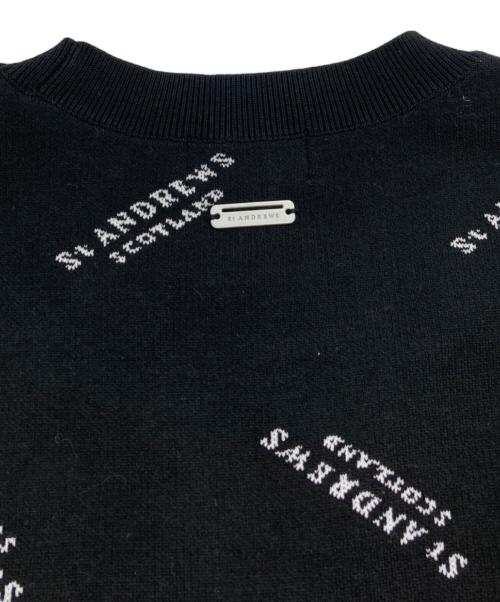 St ANDREWS（セントアンドリュース）St ANDREWS (セントアンドリュース) ロゴニット ブラック サイズ:Mの古着・服飾アイテム