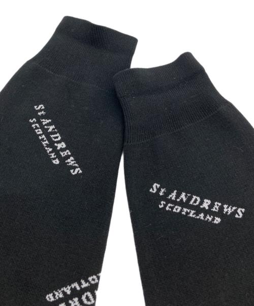 St ANDREWS（セントアンドリュース）St ANDREWS (セントアンドリュース) ロゴニット ブラック サイズ:Mの古着・服飾アイテム
