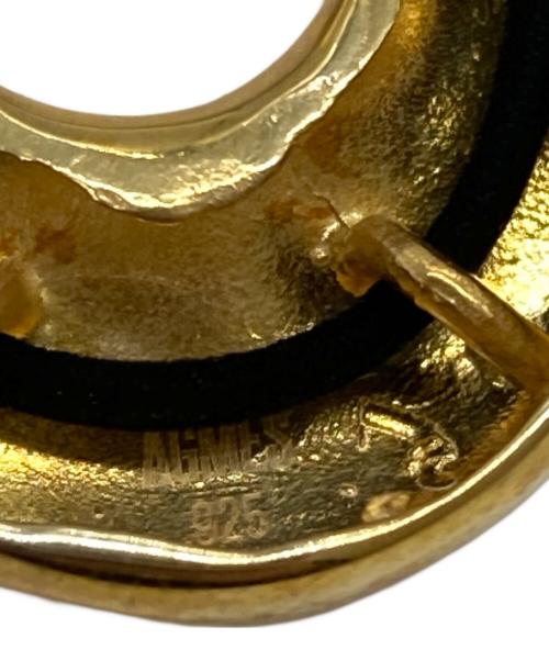 AGMES（アグメス）AGMES (アグメス) WISHBONE PENDANT ゴールド（色）×ブラックの古着・服飾アイテム