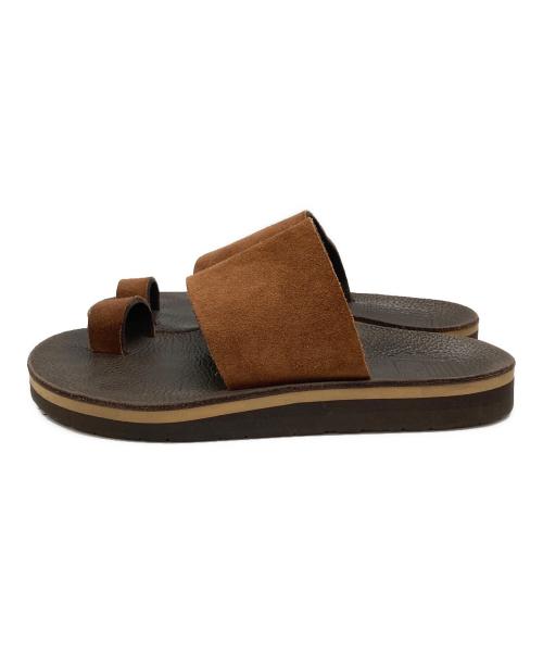 The Sandalman（ザサンダルマン）The Sandalman (ザサンダルマン) TOE LOOP  サンダル ブラウン サイズ:7の古着・服飾アイテム