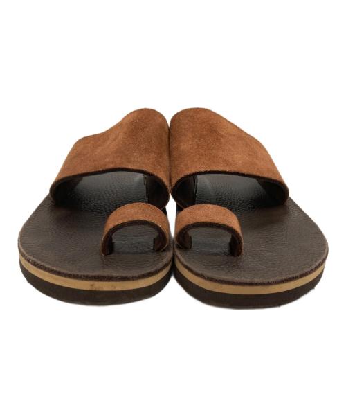 The Sandalman（ザサンダルマン）The Sandalman (ザサンダルマン) TOE LOOP  サンダル ブラウン サイズ:7の古着・服飾アイテム