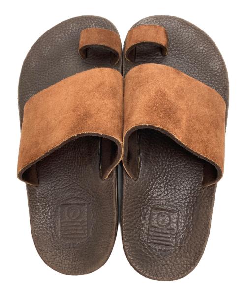 The Sandalman（ザサンダルマン）The Sandalman (ザサンダルマン) TOE LOOP  サンダル ブラウン サイズ:7の古着・服飾アイテム