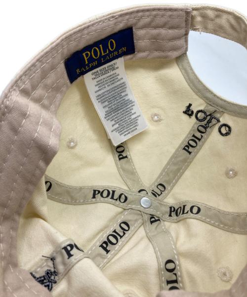 POLO RALPH LAUREN（ポロ・ラルフローレン）POLO RALPH LAUREN (ポロ・ラルフローレン) キャップ ベージュ サイズ:FREEの古着・服飾アイテム