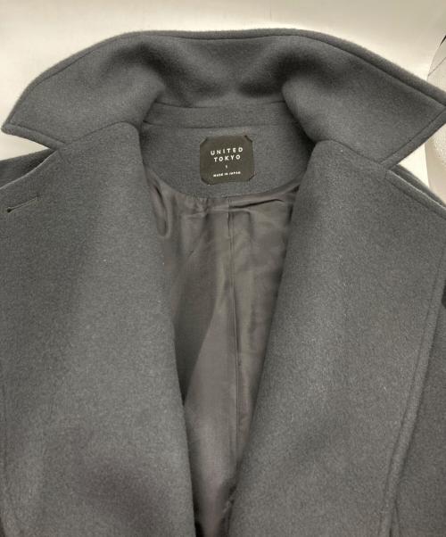 UNITED TOKYO（ユナイテッドトーキョー）UNITED TOKYO (ユナイテッドトーキョー) ビッグカラーコート グレー サイズ:SIZE 1の古着・服飾アイテム