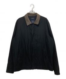 NAUTICA（ノーティカ）の古着「襟レザースイングトップ」｜ブラック
