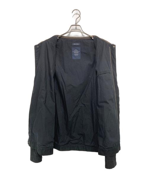 NAUTICA（ノーティカ）NAUTICA (ノーティカ) 襟レザースイングトップ ブラック サイズ:XXLの古着・服飾アイテム