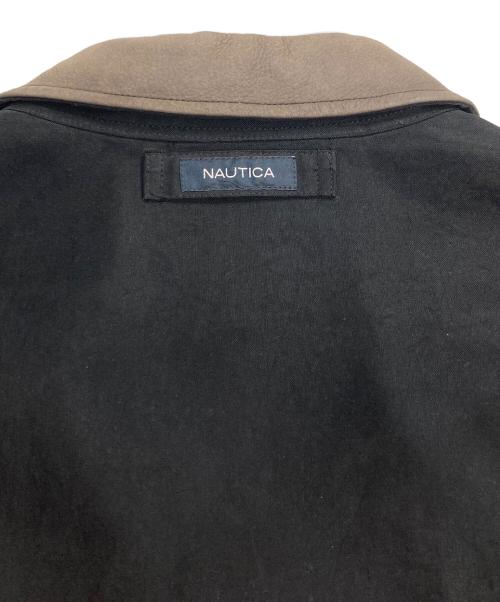 NAUTICA（ノーティカ）NAUTICA (ノーティカ) 襟レザースイングトップ ブラック サイズ:XXLの古着・服飾アイテム