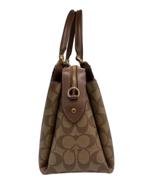 COACH（コーチ）COACH (コーチ) 2WAY シグネチャー ショルダーバッグ ベージュの古着・服飾アイテム