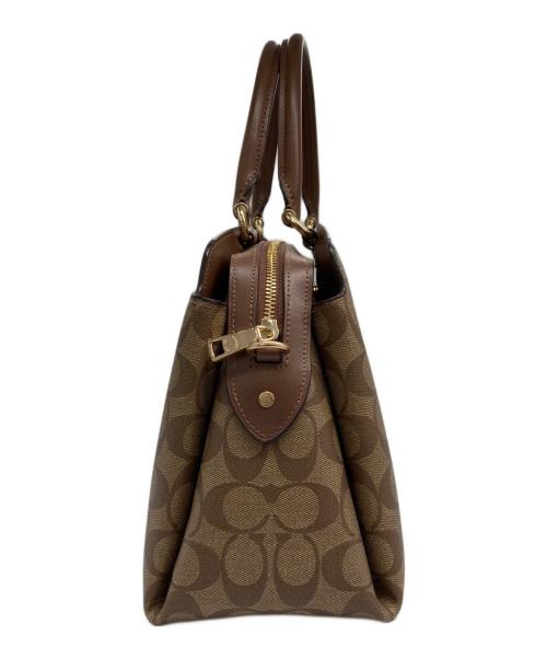 COACH（コーチ）COACH (コーチ) 2WAY シグネチャー ショルダーバッグ ベージュの古着・服飾アイテム