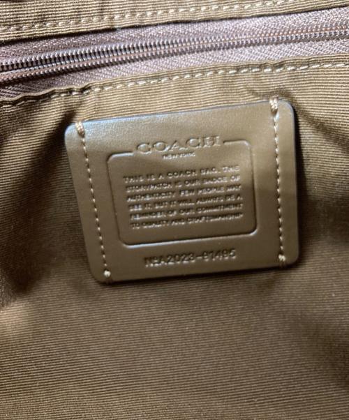 COACH（コーチ）COACH (コーチ) 2WAY シグネチャー ショルダーバッグ ベージュの古着・服飾アイテム