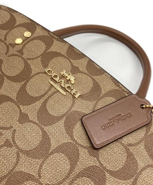 COACH（コーチ）COACH (コーチ) 2WAY シグネチャー ショルダーバッグ ベージュの古着・服飾アイテム