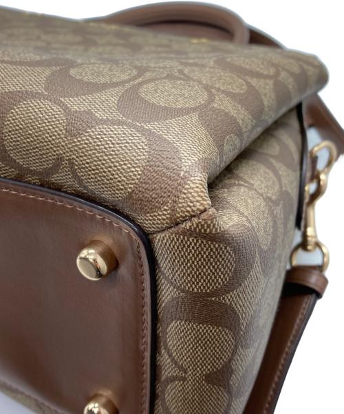 COACH（コーチ）COACH (コーチ) 2WAY シグネチャー ショルダーバッグ ベージュの古着・服飾アイテム