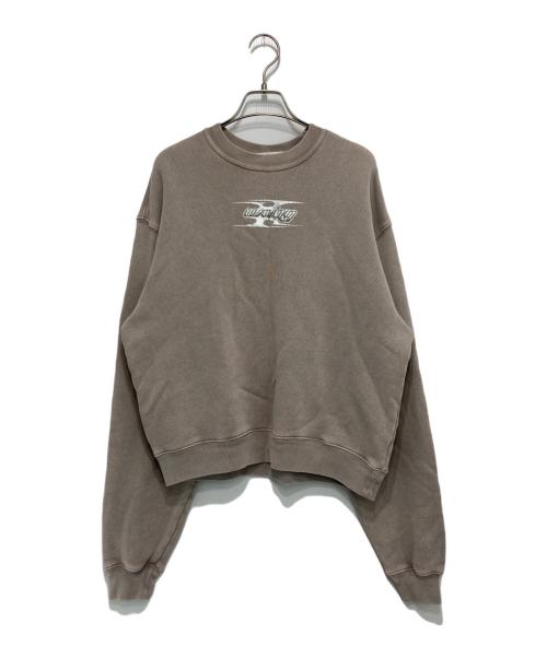 ALEXANDER WANG（アレキサンダー・ワン）ALEXANDER WANG (アレキサンダー・ワン) ロゴプリントスウェットシャツ ベージュ サイズ:XXSの古着・服飾アイテム