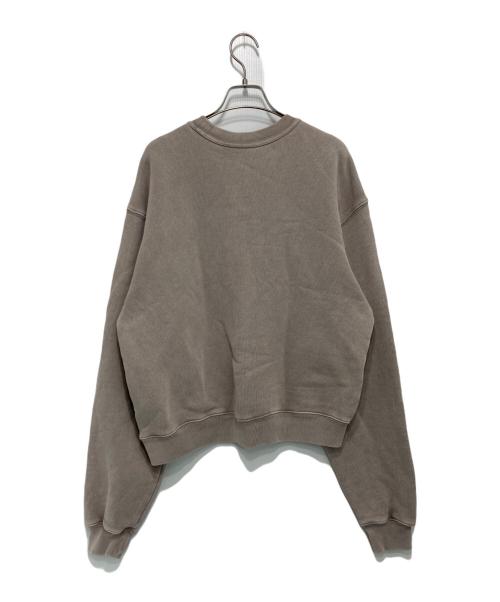 ALEXANDER WANG（アレキサンダー・ワン）ALEXANDER WANG (アレキサンダー・ワン) ロゴプリントスウェットシャツ ベージュ サイズ:XXSの古着・服飾アイテム