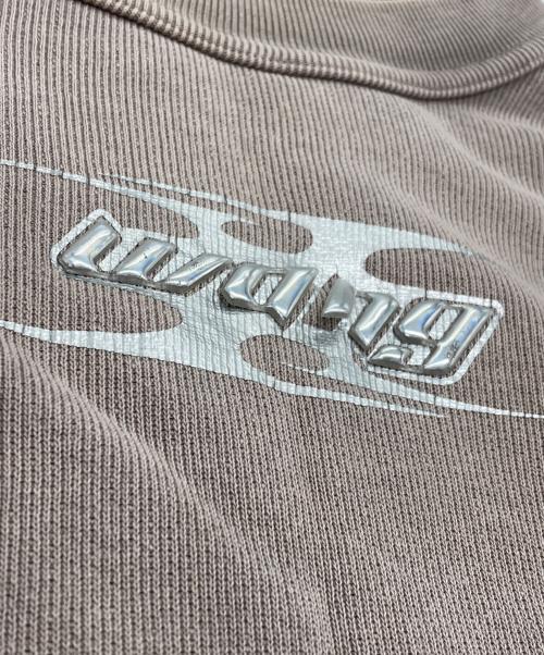 ALEXANDER WANG（アレキサンダー・ワン）ALEXANDER WANG (アレキサンダー・ワン) ロゴプリントスウェットシャツ ベージュ サイズ:XXSの古着・服飾アイテム