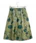 TOMORROW LAND tricot (トゥモローランド トリコ) チンツフラワージャカード タックボリュームスカート グリーン×ネイビー サイズ:SIZE 34：8000円