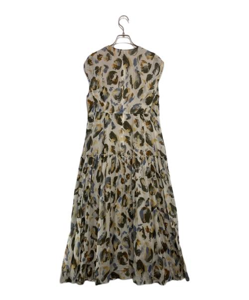 BALLSEY（ボールジィ）BALLSEY (ボールジィ) ドロップシェルプリント ティアードワンピース ベージュ サイズ:SIZE 36の古着・服飾アイテム